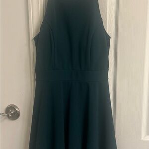 Holiday Altar'd State Sleeveless Dark Green Midi Dress
